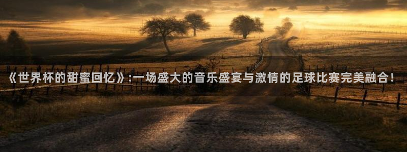 亚洲区世界杯预选赛：《世界杯的甜蜜回忆》:一场盛大的音乐盛宴与激情的足球比赛完美融合！